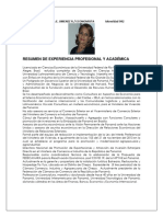 Perfil Profesional Profesora Alicia Jiménez