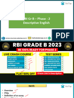 Rbi Grade B English Essay
