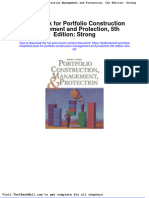 Test Bank For Portfolio Construction Management and Protection 5th Edition Strong