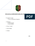 Instancia Complementaria de Vinculación 2año