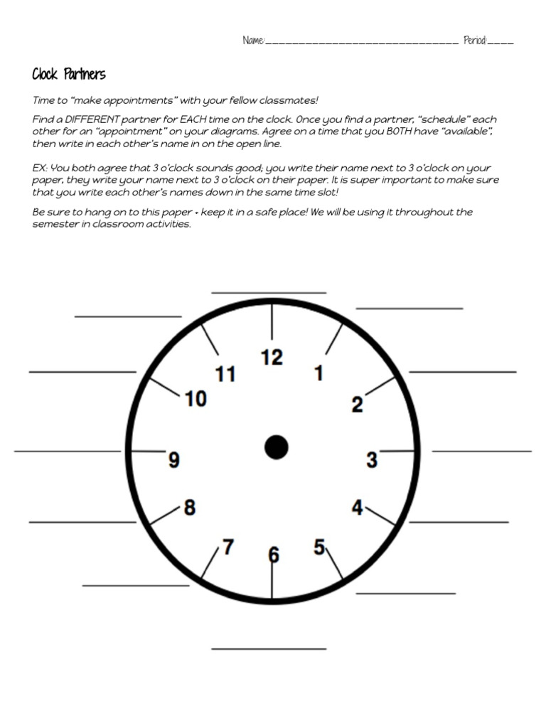 Clock Partners Appointment Template | PDF