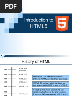 Introduction To HTML5