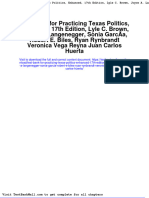 Test Bank For Practicing Texas Politics Enhanced 17th Edition Lyle C Brown Joyce A Langenegger Sonia Garcia Robert e Biles Ryan Rynbrandt Veronica Vega Reyna Juan Carlos Huerta