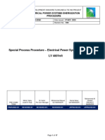 Electrical Power System Energization Procedure For Low Voltage Equipment