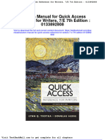 Solution Manual For Quick Access Reference For Writers 7 e 7th Edition 0133892808