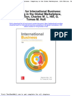 Test Bank For International Business Competing in The Global Marketplace 12th Edition Charles W L Hill G Tomas M Hult