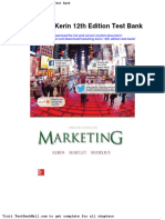 Marketing Kerin 12th Edition Test Bank