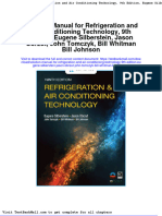 Solution Manual For Refrigeration and Air Conditioning Technology 9th Edition Eugene Silberstein Jason Obrzut John Tomczyk Bill Whitman Bill Johnson