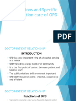 Functions of Opd