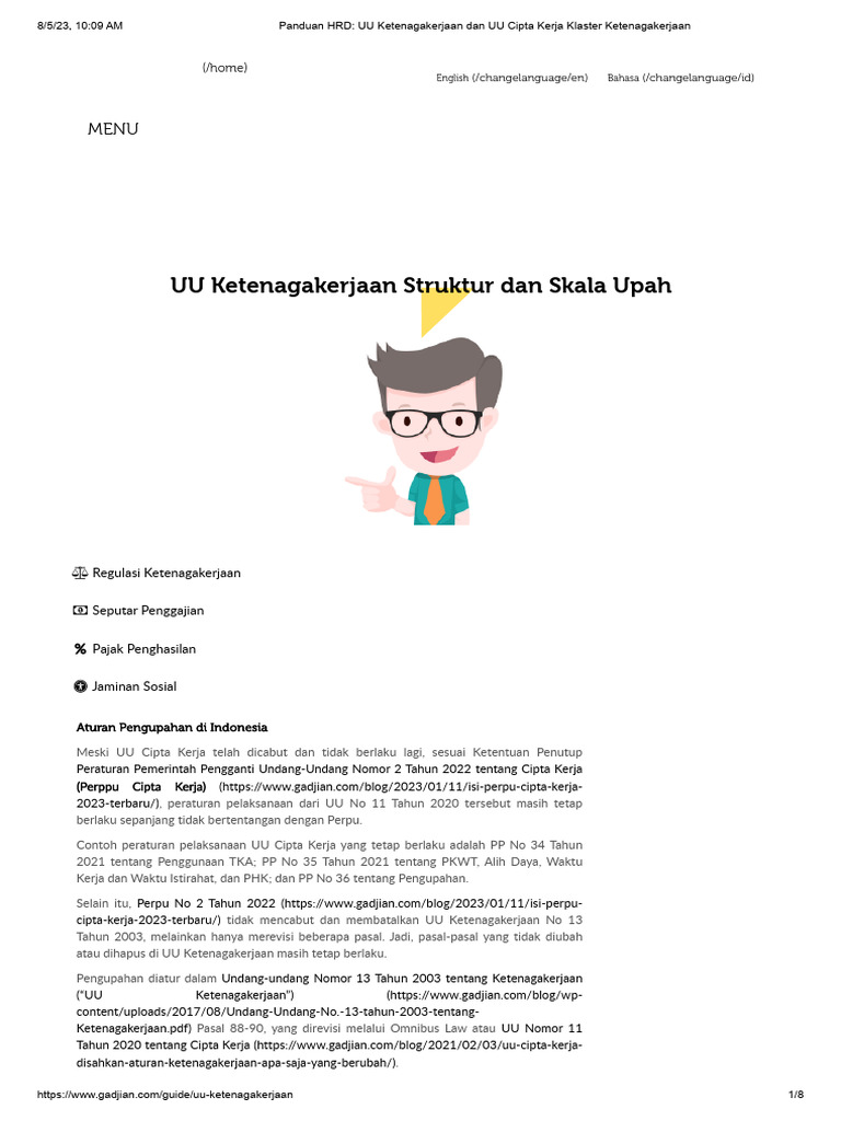 Panduan HRD - UU Ketenagakerjaan Dan UU Ci…