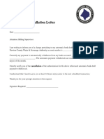 Bank Draft Cancellation Letter