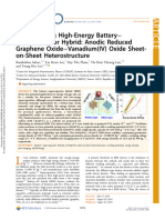Fast-Charging High-Energy Battery Supercapacitor Hybrid: Anodic Reduced Graphene Oxide Vanadium (IV) Oxide Sheet On-Sheet Heterostructure