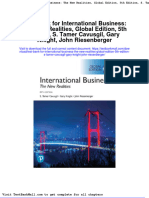 Test Bank For International Business The New Realities Global Edition 5th Edition S Tamer Cavusgil Gary Knight John Riesenberger