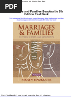 Marriages and Families Benokraitis 8th Edition Test Bank