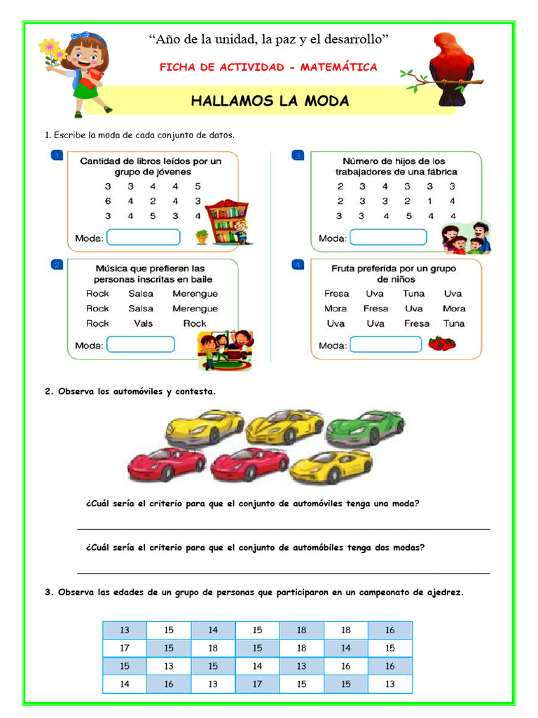 Ficha-Mierc-Mat - Hallamos La Moda | PDF