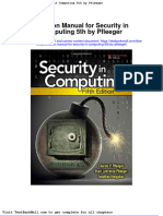 Solution Manual For Security in Computing 5th by Pfleeger