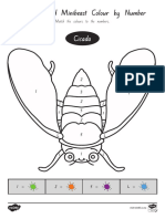 NZ M 2548880 New Zealand Minibeasts Colour by Number