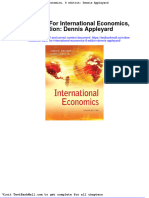 Test Bank For International Economics 8 Edition Dennis Appleyard