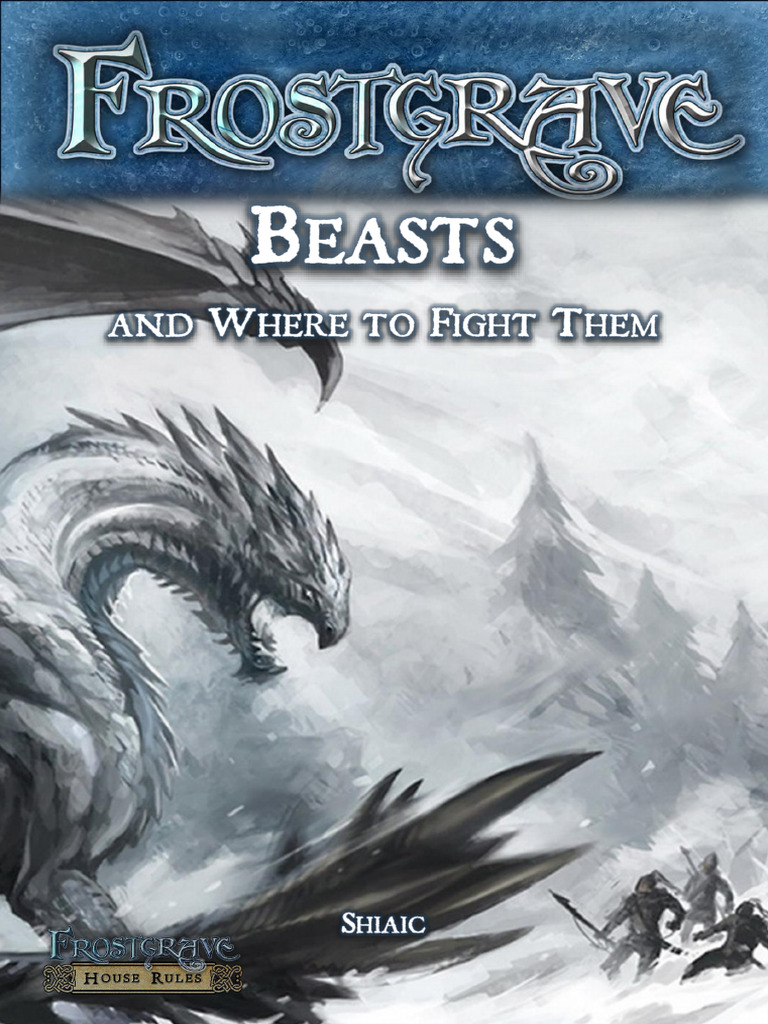 Frostgrave Beasts and Where To Fight Them PDF Winter Storm