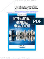 Test Bank For International Financial Management 14th Edition Jeff Madura