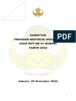 Naskah Sambutan Presiden Hut Ke 51 2022