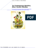 Test Bank For Contemporary Nutrition 8th Edition Gordon Wardlaw