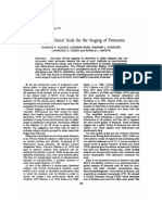 A New Clinical Scale For The Staging of Dementia