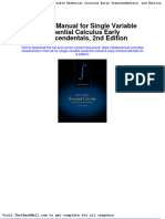 Solution Manual For Single Variable Essential Calculus Early Transcendentals 2nd Edition