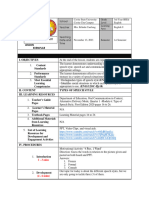 I. Objectives: Lesson Exemplar