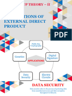 Applications of External Direct Product: Group Theory - Ii