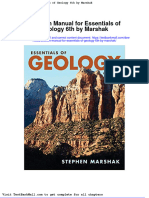 Solution Manual for Essentials of Geology 6th by Marshak