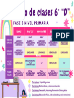 Horario de Clases 6° D