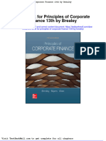 Test Bank For Principles of Corporate Finance 13th by Brealey