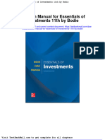 Solution Manual For Essentials of Investments 11th by Bodie