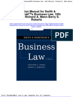 Solution Manual For Smith Robersons Business Law 18th Edition Richard A Mann Barry S Roberts