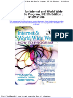 Test Bank For Internet and World Wide Web How To Program 5 e 5th Edition 0132151006