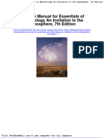 Solution Manual For Essentials of Meteorology An Invitation To The Atmosphere 7th Edition