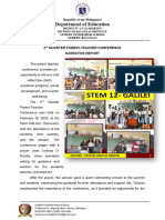 2nd Quarter PTC Narrative Report - Stem 12 Galilei