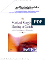 Medical Surgical Nursing in Canada 2nd Edition Lewis Test Bank