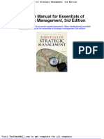 Solution Manual For Essentials of Strategic Management 3rd Edition
