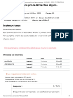 Cuestionario Sobre Procedimientos Lógico-Conceptuales - LENGUAJE II