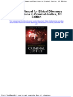 Solution Manual For Ethical Dilemmas and Decisions in Criminal Justice 9th Edition