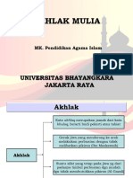 Materi Perkuliahan Minggu X - Akhlak