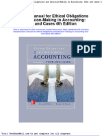 Solution Manual For Ethical Obligations and Decision Making in Accounting Text and Cases 4th Edition