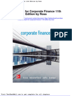Test Bank For Corporate Finance 11th Edition by Ross