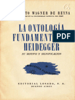 Alberto Wagner de Reyna - La Ontologia Fundamental de Heidegger