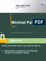 Minimal Pairs