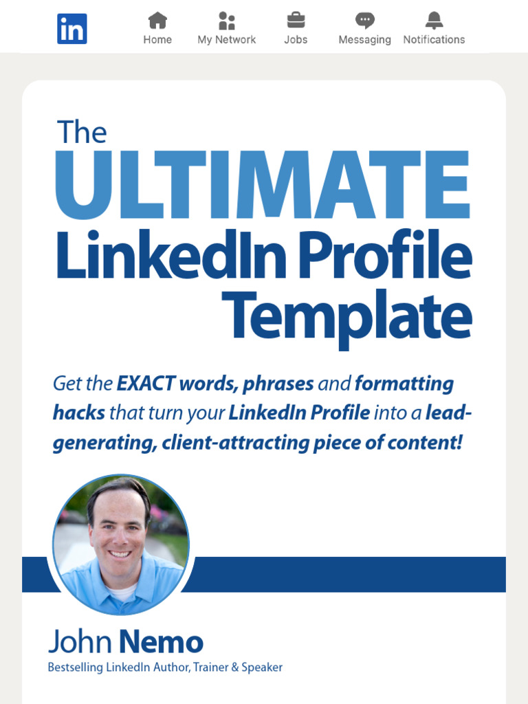 Ultimate LinkedIn Profile Template | PDF | Linked In | Social Media