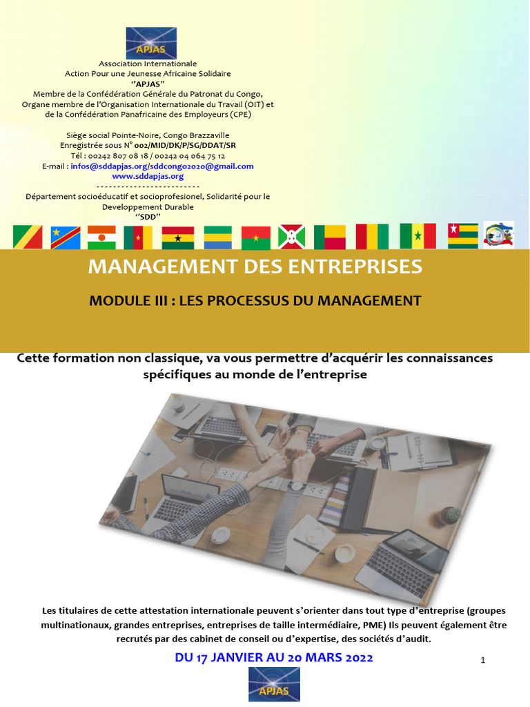 Management et Processus d'Entreprise | PDF | Planification | Business