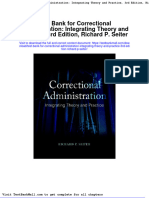 Test Bank For Correctional Administration Integrating Theory and Practice 3rd Edition Richard P Seiter